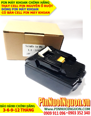Pin máy khoan MAKITA 18V-4.0AH Pin sạc LITHIUM LI-ION, NGUYÊN KHỐI VỎ HỘP| Bảo hành 3 tháng